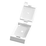 CAS-LPI100BX-WH | Engineered specifically for use in the PiSmart Laser Cassette printer. PiSmart Laser Biopsy Cassette, Threaded with Lid White, 1,000/bx, 2 bx/case, 2,000/cs. Threaded in strips of 40 with lids separate. 