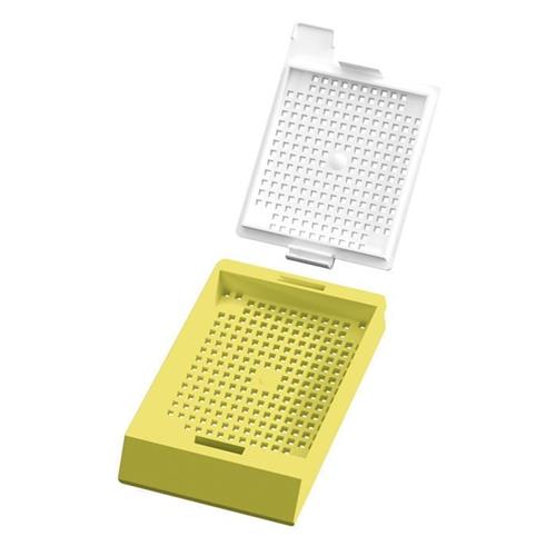 CAS-LPI100BX-YL | Engineered specifically for use in the PiSmart Laser Cassette printer. PiSmart Laser Biopsy Cassette, Threaded with Lid Yellow, 1,000/bx, 2 bx/case, 2,000/cs. Threaded in strips of 40 with lids separate. 