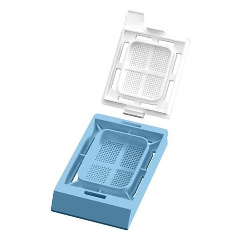 CAS-LPI100MBX-BL | Engineered specifically for use in the PiSmart Laser Cassette printer. PiSmart Laser Microbiopsy Cassette, Threaded with Lid Blue, 1,000/bx, 2 bx/case, 2,000/cs. Threaded in strips of 40 with lids separate. 