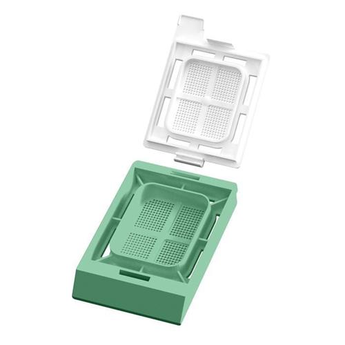 CAS-LPI100MBX-GR | Engineered specifically for use in the PiSmart Laser Cassette printer. PiSmart Laser Microbiopsy Cassette, Threaded with Lid Green, 1,000/bx, 2 bx/case, 2,000/cs. Threaded in strips of 40 with lids separate. 