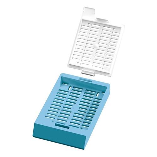 CAS-LPI100SL-BL | Engineered specifically for use in the PiSmart Laser Cassette printer. PiSmart Slotted Laser Embedding Cassette, Threaded with Lid Blue, 1,000/bx, 2 bx/case, 2,000/cs. Threaded in strips of 40 with lids separate. 