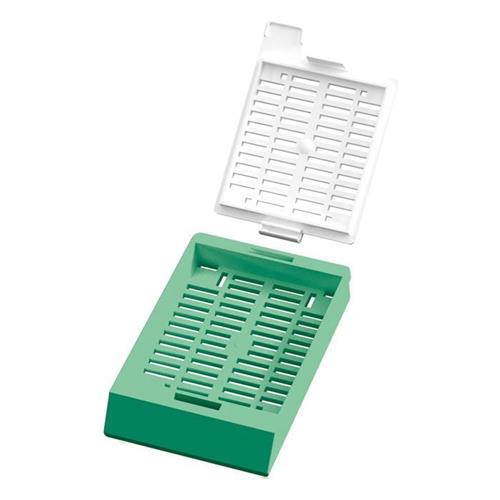 CAS-LPI100SL-GR | Engineered specifically for use in the PiSmart Laser Cassette printer. PiSmart Slotted Laser Embedding Cassette, Threaded with Lid Green, 1,000/bx, 2 bx/case, 2,000/cs. Threaded in strips of 40 with lids separate.