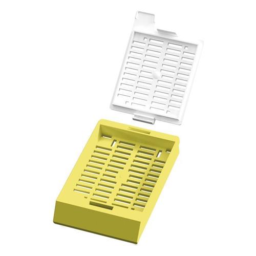CAS-LPI100SL-YL | Engineered specifically for use in the PiSmart Laser Cassette printer. PiSmart Slotted Laser Embedding Cassette, Threaded with Lid Yellow, 1,000/bx, 2 bx/case, 2,000/cs. Threaded in strips of 40 with lids separate.