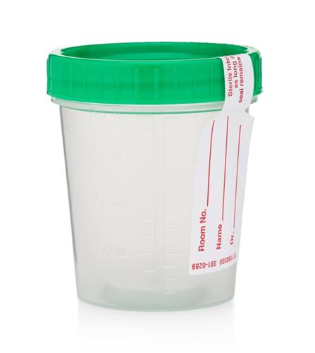 Cup Sterile Screwtop 4 oz 100/cs
