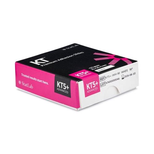 KT5+-LV-90 | KT Series KT5+ adhesive premium slide, German glass, 90 degree corners, lavender, 144 per gross 10 boxes per case