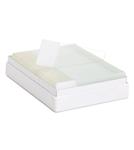Slides Millennia 1000 White Clipped Corner Adhesion 75X25 mm 100/bx