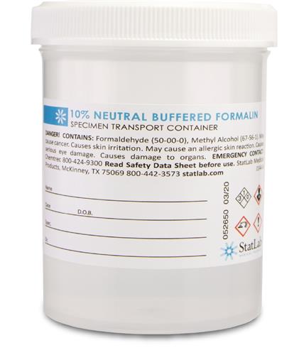 Prefill Statlab NBF 8 oz 72 Vials/cs