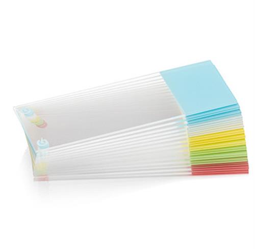 MCOMM/A/90 | Millennia Command Adhesion 90 degree slides, aqua, 100/box