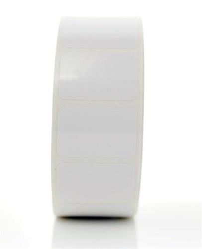 XR140-1A1CP | Label, Slide, 7/8” x 7/8” Perforated, Xylene resistant w/ 1” core, 1800 per Roll
