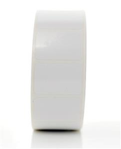 XR140-1A1CP | Label, Slide, 7/8” x 7/8” Perforated, Xylene resistant w/ 1” core, 1800 per Roll