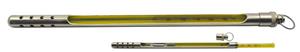 ACC80135SCFCA | Autoclave Maximum Registering Thermometers are for validating autoclaves by monitoring the highest temperature attained during a sterilization cycle. These thermometers operate on the same principle as thermometers designed to measure fevers: the highest temperature attained is recorded, and doesn’t recede until the thermometer is shaken down.  Thermco’s Autoclave Thermometers provide two layers of protection:1) each thermometer is sealed in a (PTFE) jacket which will enclose the liquid and splintered glass within the coating should breakage occur, thereby protecting equipment from contaminants.  2) metal armored case constructed of nickel-plated brass to protect thermometer from rough handling & shock during use.  Thermco’s Maximum Registering Autoclave Thermometers are a simple and inexpensive method for autoclave validation.