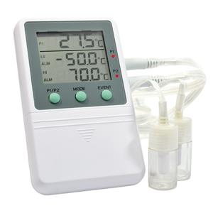 ACC821INCV2 | The Triple Display digital thermometer simultaneously shows the current, minimum, and maximum temperatures and records the Time & Date of Hi/Lo Alarms and Min/Max Temperatures. Temperature Certified for Incubators. 5ml Vaccine Bottles probe filled with Bio-Safe medium. Audible & Visual alarms.