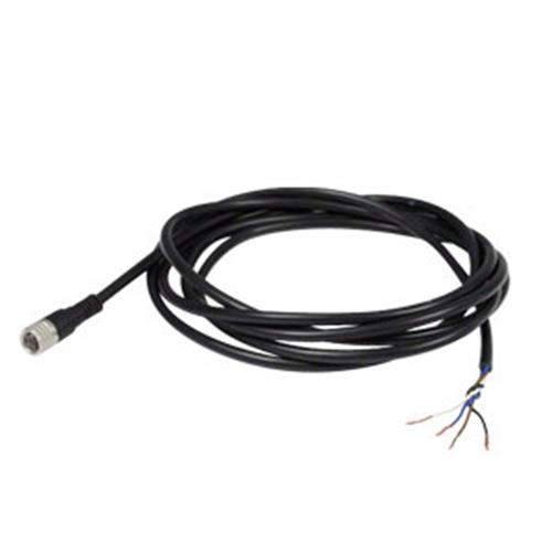 PAA630 | 2 m LED Light Source Power Cord M8 Straight Socket