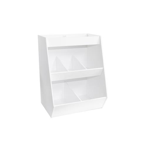 50074 | Bin Storage White PVC with 5 Compartments and 1 Sh
