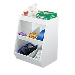 50074 | Bin Storage White PVC with 5 Compartments and 1 Sh