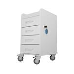 51032 | White Compact Cart with White Drawers