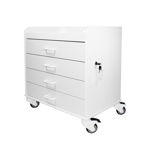 51041 | X-Wide Compact Cart with White Drawers 