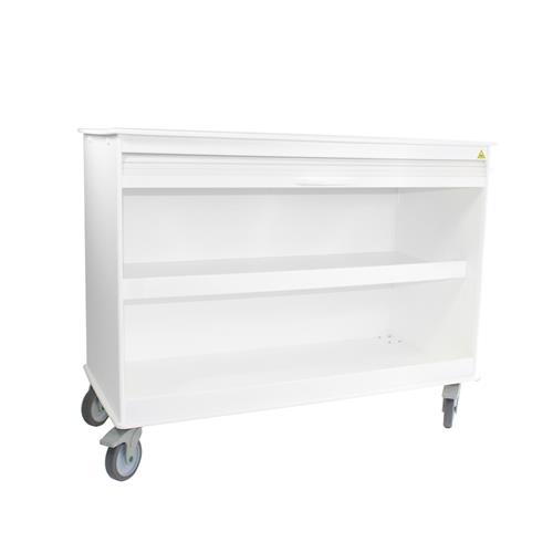 51821 | White MRI Cayman Lab Island Cart