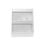 51088 | White Compact Cart with Silver Drawers