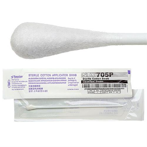 STX705P | 
 Sterile Spun Cotton Cleanroom Swab with Polystyrene Handle
