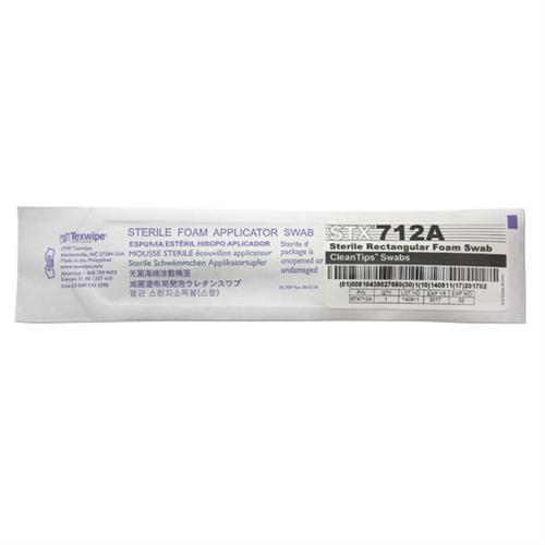 STX712A | 
 CleanFoam® STX712A Rectangular Head Cleanroom Swab, Sterile
