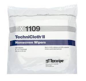 TX1109 | 
 Non-Sterile TechniClothÂ® 9" x 9" Nonwoven Dry Wipers
