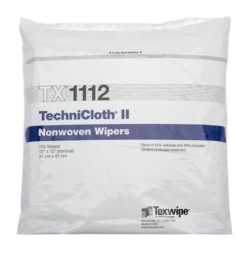 TX1112 | 
 Non-Sterile TechniClothÂ® 12" x 12" Nonwoven Dry Wipers
