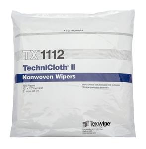 TX1112 | 
 Non-Sterile TechniClothÂ® 12" x 12" Nonwoven Dry Wipers
