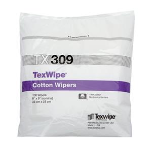 TX309 | 
 TexWipeÂ® Dry cotton, Non-Sterile wipers 9" x 9" (23 cm x 23 cm)
