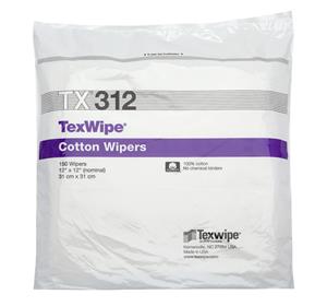 TX312 | 
 TexWipeÂ® Dry cotton, Non-Sterile wipers 12" x 12" (31 cm x 31 cm)
