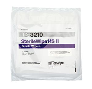 TX3210 | 
 Dry, Sterile, cut edge wipers 12" x 12" (31 cm x 31 cm)
