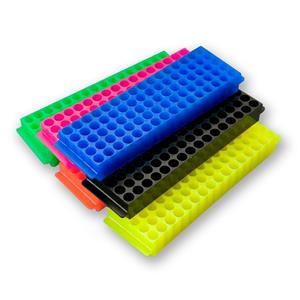 2380-1048 | 80 place tube rack mixed neon colors