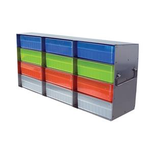 2610-1200 | 12 place 3 x 4 upright freezer rack for 100 place