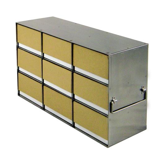 2603-3300 | 9 place 3 x 3 upright freezer rack for 3 inch H bo
