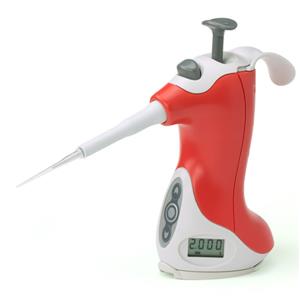 1057-0002 | 0.2-2µL Pipette, Ovation, Quick-Set (QS), Red