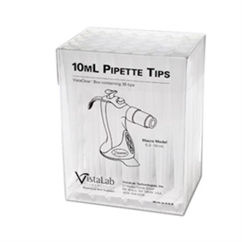 4058-6100 | 10mL Pipette Tips, Ovation, VistaClear Box, Non-sterile