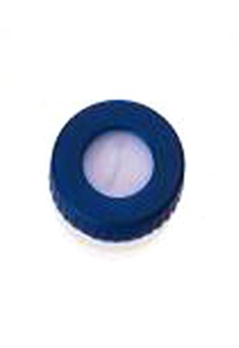 186000305 | Blue 12 x 32 mm Screw Neck Cap and Preslit PTFE Si