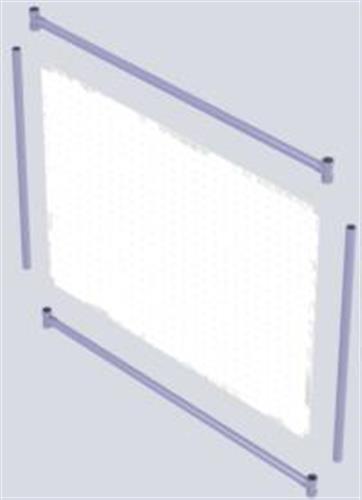 PB6x8SA | Framed Sneeze Shield (6 Foot Tall x 8 Foot Wide)