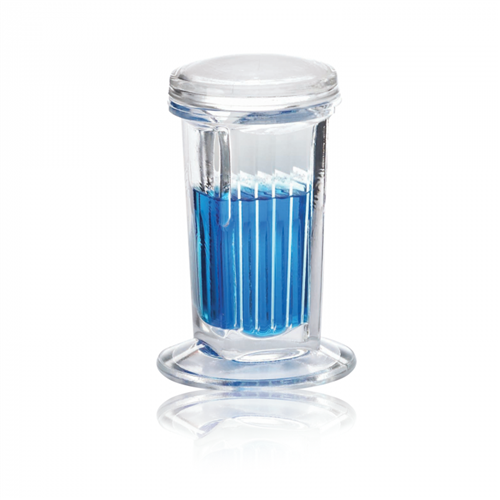 900470 | 5 10 Slide Staining Jar With Glass Cover