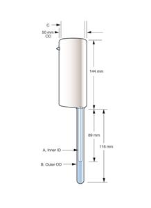 WG-853-B-Q | OFFSET NITROGEN DEWAR FLASK DWG.SK 2603 13MM