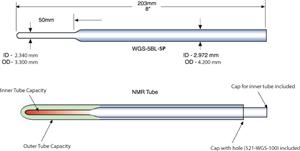 WGS-5BL-SP | COAXIAL INSERT FOR 5MM NMR TUBE LARGER INNER VOL.