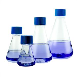 EFN602 | 125 ml Erlenmeyer Flask with Vented Cap and flat bottom, PETG, Sterile, 24/Cs