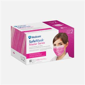 2056 | Facemask, Earloop, MasterSeries, Pink, ASTM Level 2