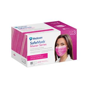 2058 | Facemask, Earloop, MasterSeries, Pink, ASTM Level 3