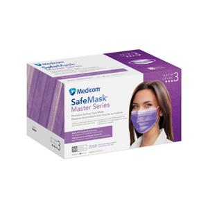 2059 | Facemask, Earloop, MasterSeries, Purple, ASTM Level 3