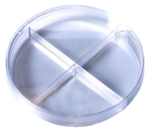 2913 | Kord™ 100 x 15 Quad-Plate Petri Dish, Stackable