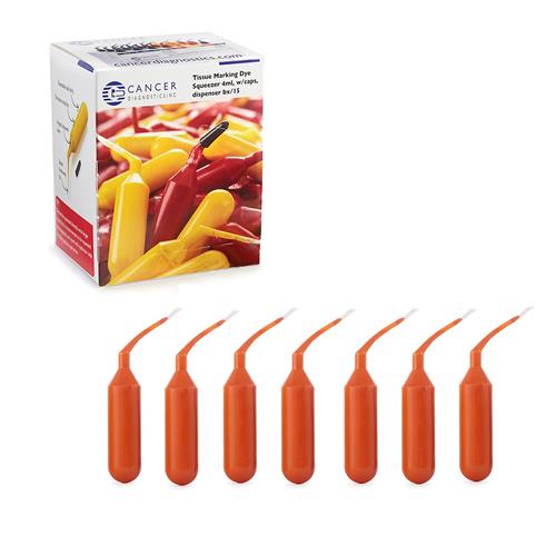 MD1006 | Tissue Marking Dye Squeezers Pk 15 Orange