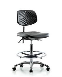 GSS40756 | Class 10 Polyurethane Clean Room Chair High Bench