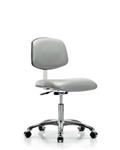 GSS40798 | Class 10 Clean Room Vinyl Chair Chrome Desk Height