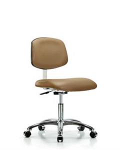 GSS40797 | Class 10 Clean Room Vinyl Chair Chrome Desk Height